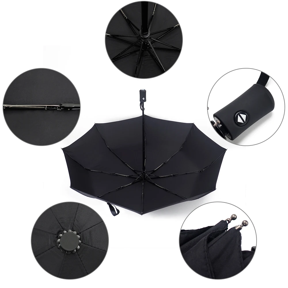 Logo-Umbrella-For-Volvo-Audi-BMW-AMG-Mercedes-Porsche-Wind-Resistant-Folding-Automatic-Umbrella-Rain-Windproof