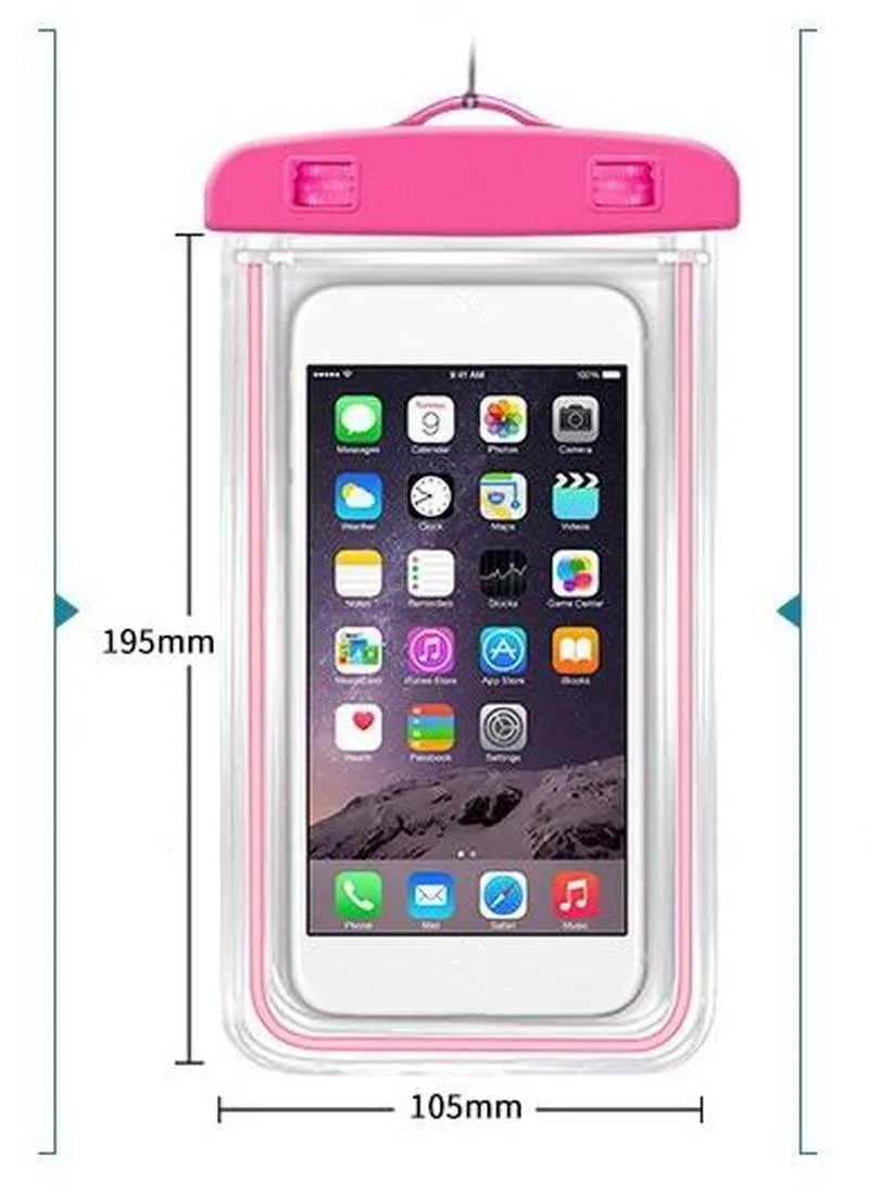 Водонепроницаемая сумка для денег и монет ПВХ прозрачная плавания пляжа