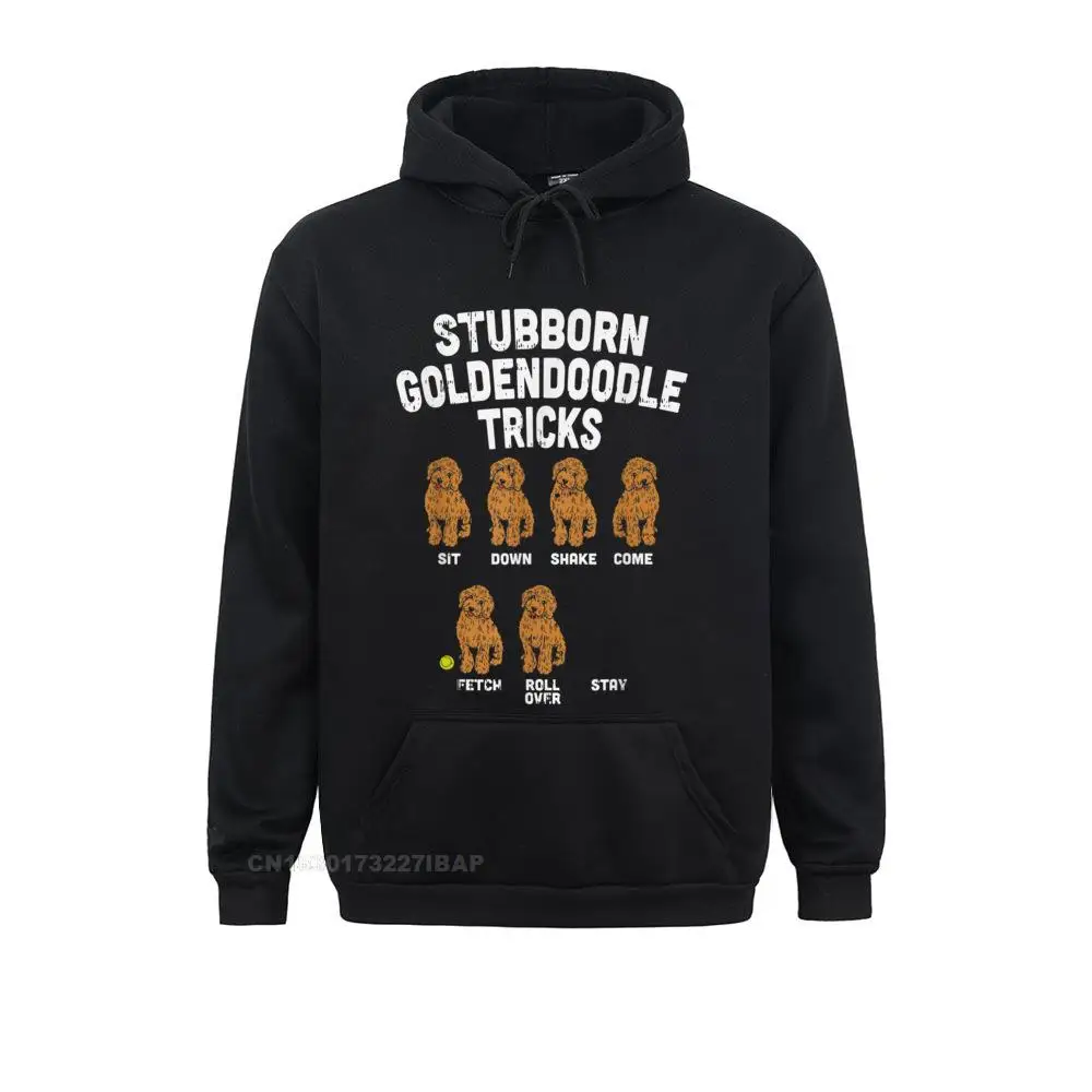thumbnail image 1 of Trucos del Goldendoodle testarudo Entrenador de perros divertido Mamá Papá Regalo Familia Estudiante Sudaderas Sudaderas con capucha ajustadas Ropa Harajuku, 1 of 4