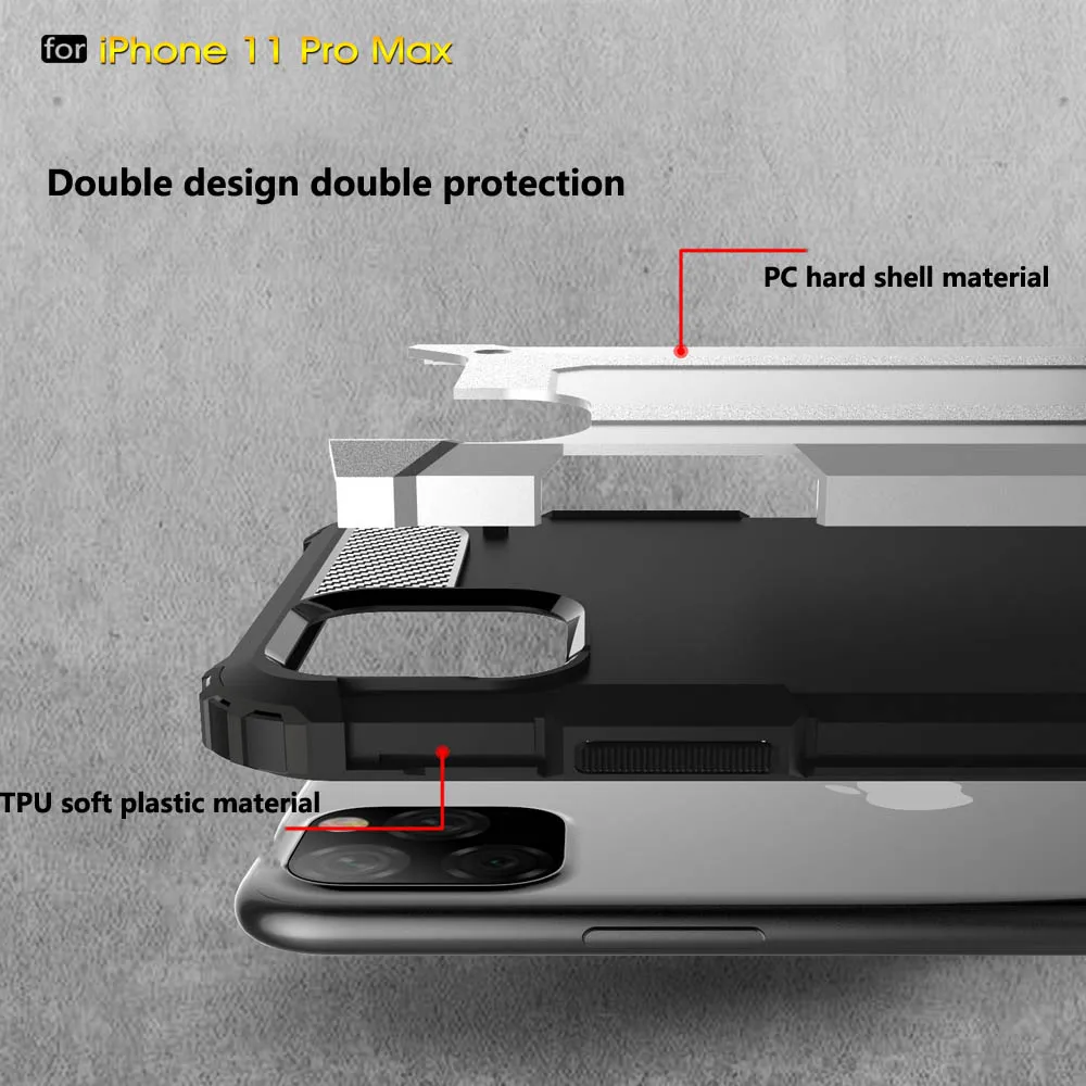 Четырехугловой ударопрочный защитный чехол для iphone 11 Pro Max для iphone Xs Max Xr X 8 7 6s 6 Plus теплоотвод задняя крышка для телефона