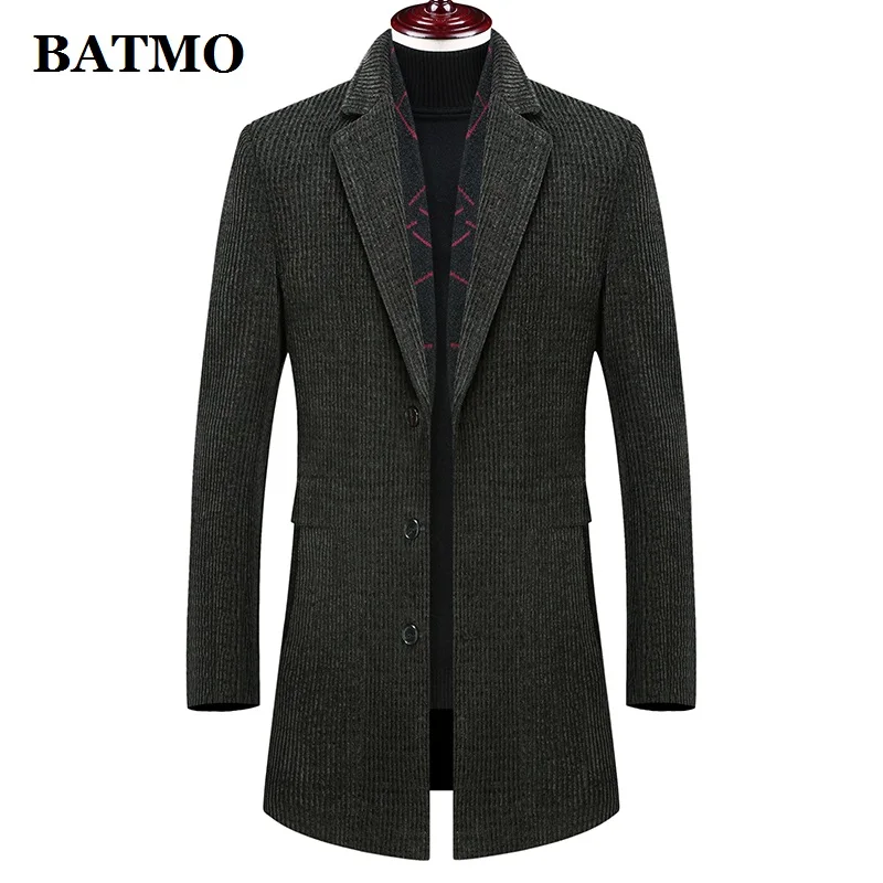 BATMO/Новое поступление, зимний высококачественный шерстяной Тренч для мужчин, мужские шерстяные повседневные куртки, большие размеры M-4XL 895