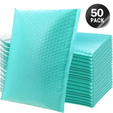 

50PCS Mailer Poly Bubble Padded Mailing Envelopes For Mailer Gift Packaging Self Seal Bag Bubble Padding Black White Green Pink