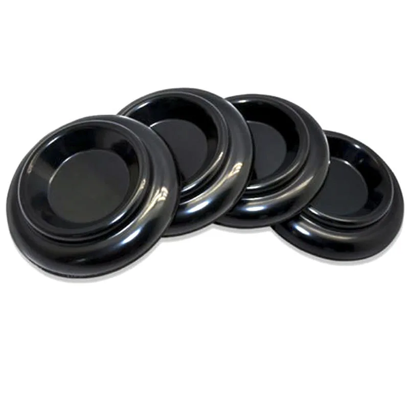 16/8/4pcs Furniture Covers Protector Caster Cups Black Brown Table Chair Anti-slide Legs Feet Covers Plastic 102mm