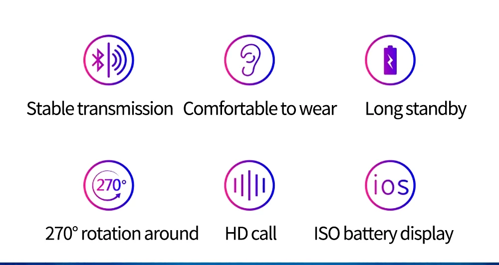H500 Bluetooth V5.0 привод наушники беспроводной Крюк дизайн удобный мобильный телефон альтернативный наушник для левого/правого уха гарнитура