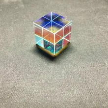 18*18*18 мм оптический эксперимент шесть-светильник радужной фотографии с безупречным кубическим светильник Призма Стекло