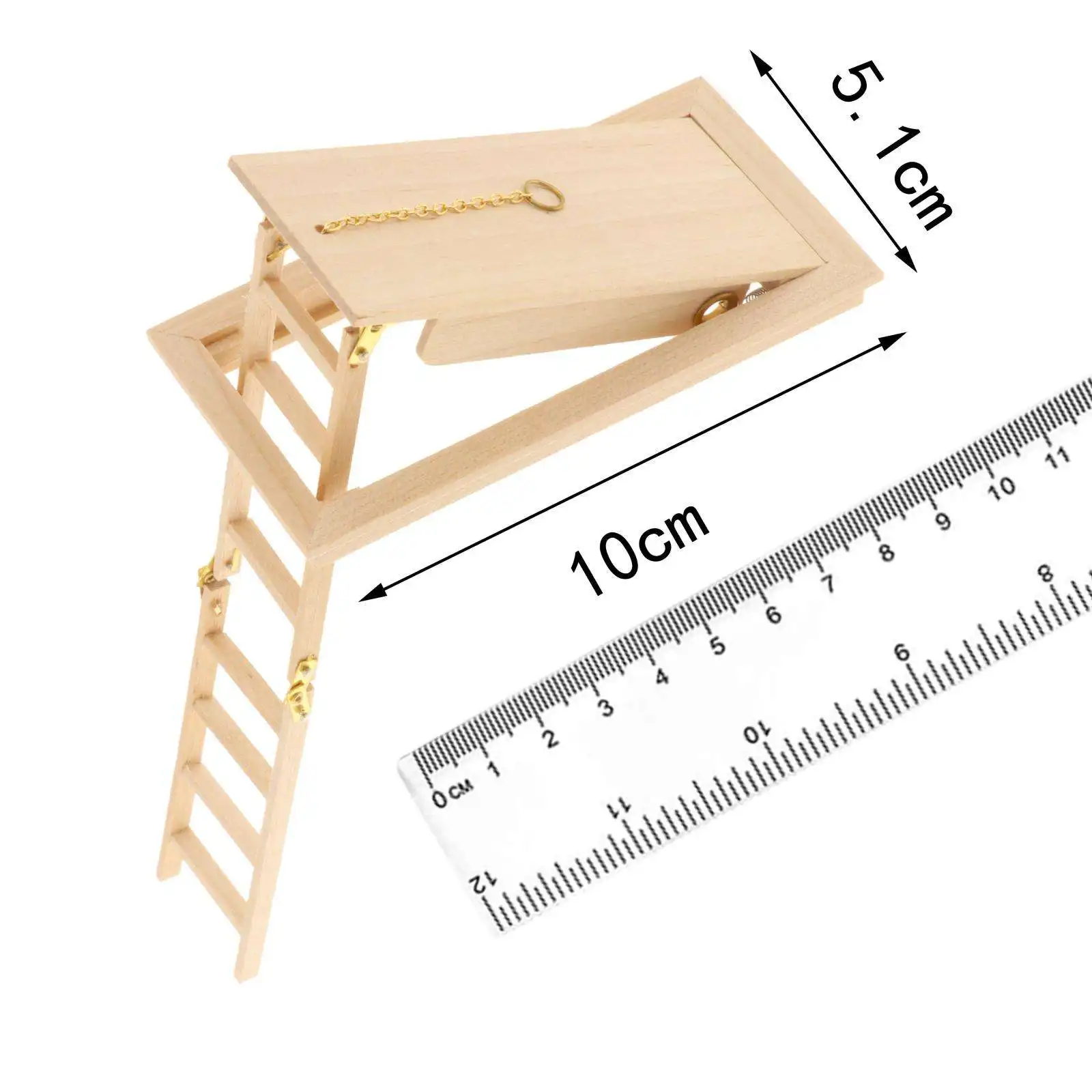 1/12 Scala a gradini in miniatura per casa delle bambole