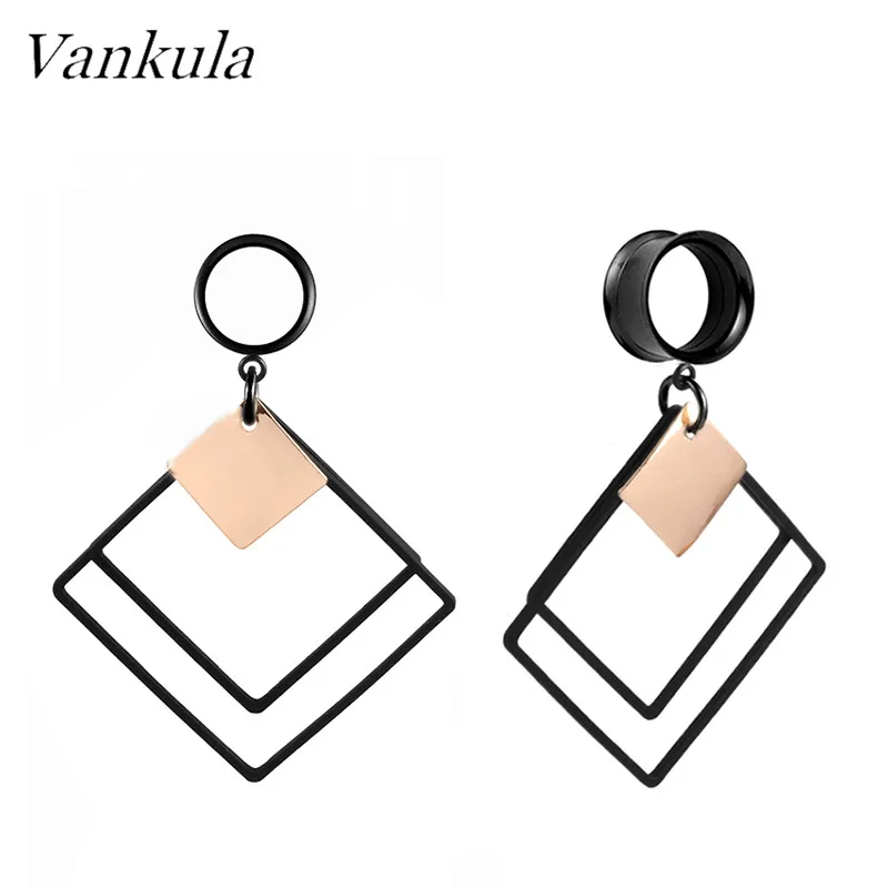 Vankula новый стиль туннелей для ушей 2 шт. туннели из нержавеющей стали 316L туннель