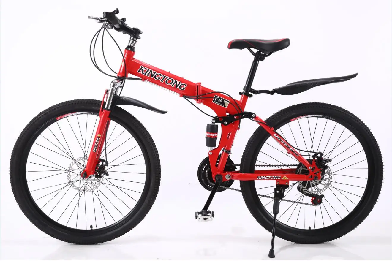 KINGTONG Double disc brake 21/24/27 Speed Mountain Bike 24/26inch Fat Tire Bikes Shock Absorbers Bicycle Free Delivery Snow Bike