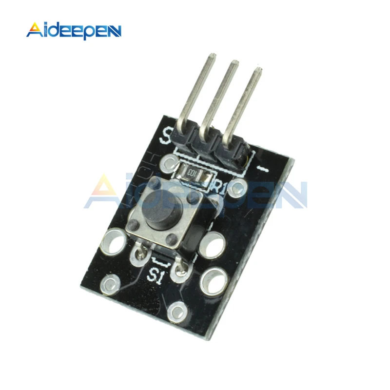 1 шт. KY-004 3 Pin кнопочный переключатель Сенсор модуль для Arduino самодельный Набор для начинающих 6*6*5 мм 6x6x5 мм KY004