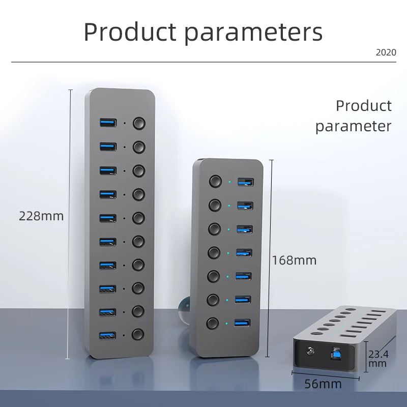 Blueendless USB 3 0 концентратор разветвитель с несколькими портами 7/10 расширитель