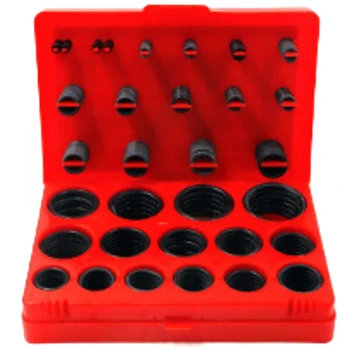 

382 Piece O-Ring Assortment Nitrile Rubber with Built-in Width Gauge and Storage Case