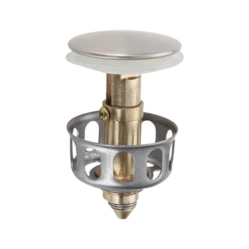 

Home Wash Basin Drainer Sink Strainer Kitchen Triangular Sink Filter Kitchen Accessories Bouncing Core Filter Cover With Basket