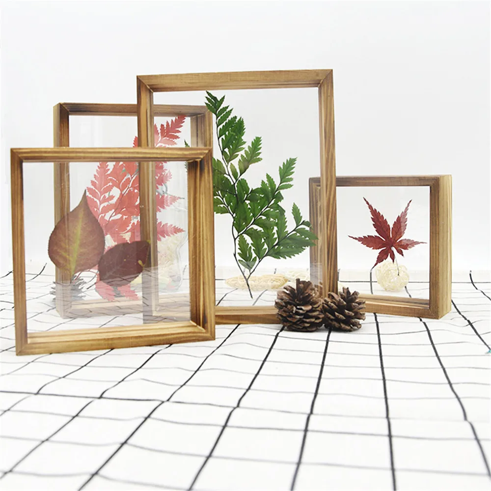 Wood Canvas Frame Wood Photo Frame Photo Frame Wood Frame Art Frames Wood Picture Frame Wooden Vintage Photo Frame Home Decor Art Mini Pictures Frames Picture Holder Plant Specimen Holder DIY Frame Wedding Decor