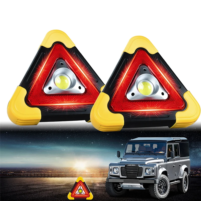 

DERI New LED Work light Triangle Warning Sign Car Road Safety Emergency Breakdown Portable Strobe Flashing light Alarm Lamp