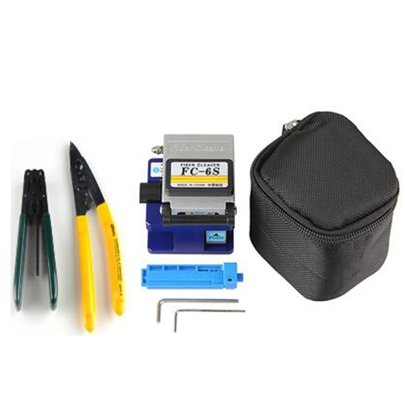 

AB8I FTTH FC-6S High Precision +2 Hex Wrench +Bag +CFS-2 + Pro'sKit CPFB01 Optical Fiber Cleaver Tool Kit