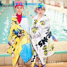 Набор хлопчатобумажных банных Полотенца милый Дайвинг злодей мультфильм Печатные Спорта на открытом воздухе для взрослых и детей, плавательная пляжная Ванна Полотенца