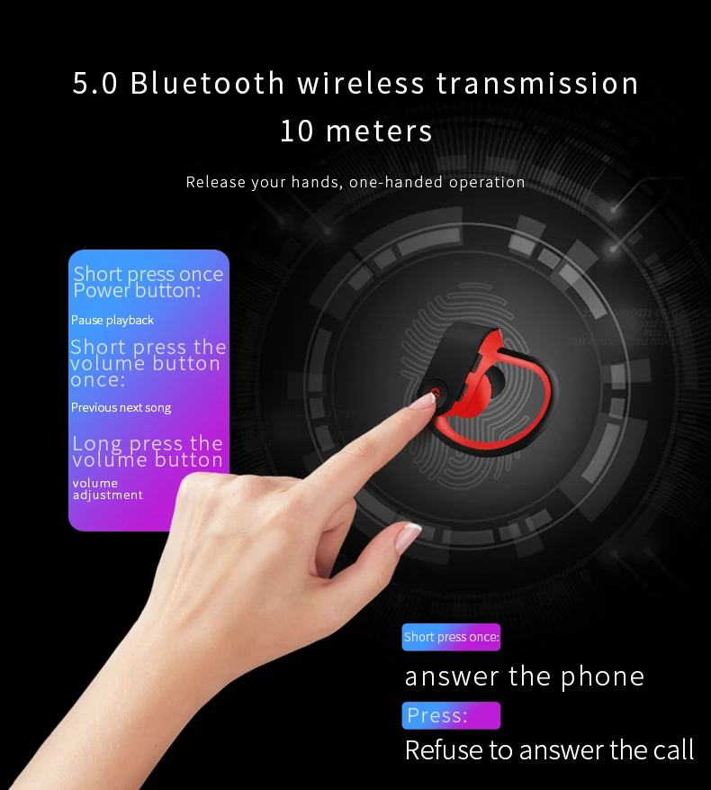 TWS 3 беспроводные наушники Bluetooth гарнитура спортивные ушные крючки Беспроводные наушники с зарядным ящиком регулятор громкости