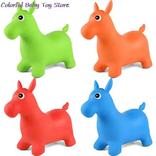 Animal Kids Space Hopper Inflatable Jumping Horse Ride-on Bouncy Toys Extra Thickness Toy For Random Color | Игрушки и хобби