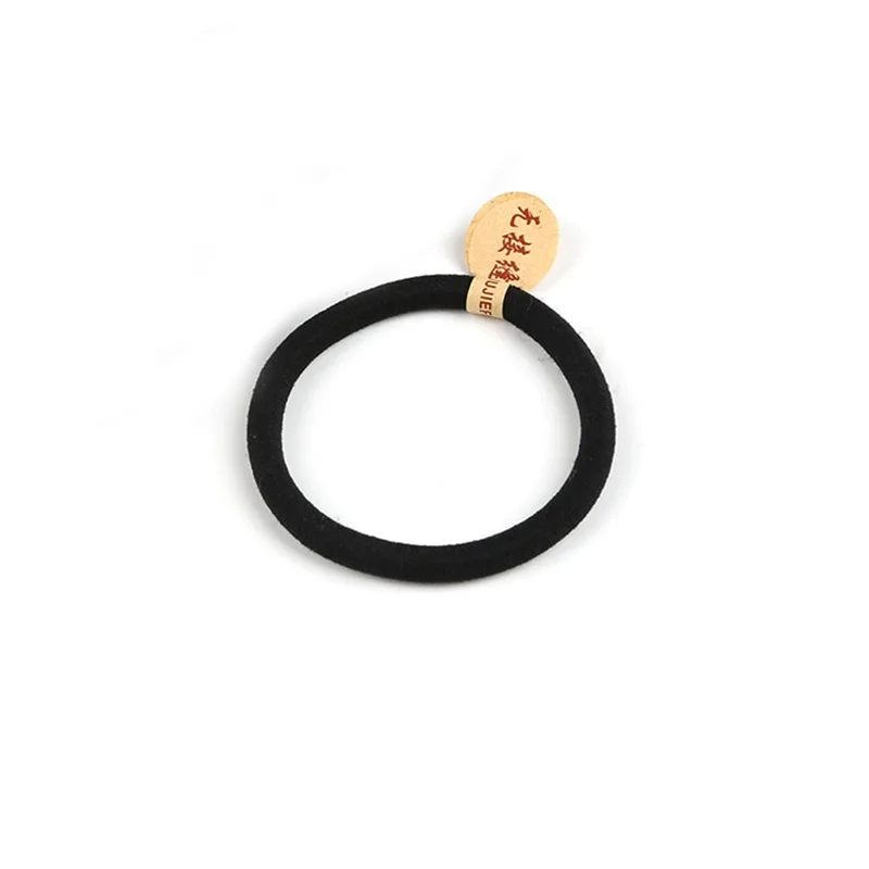 Простые черные аксессуары для волос 10 шт./лот нейлоновая резинка повязка на