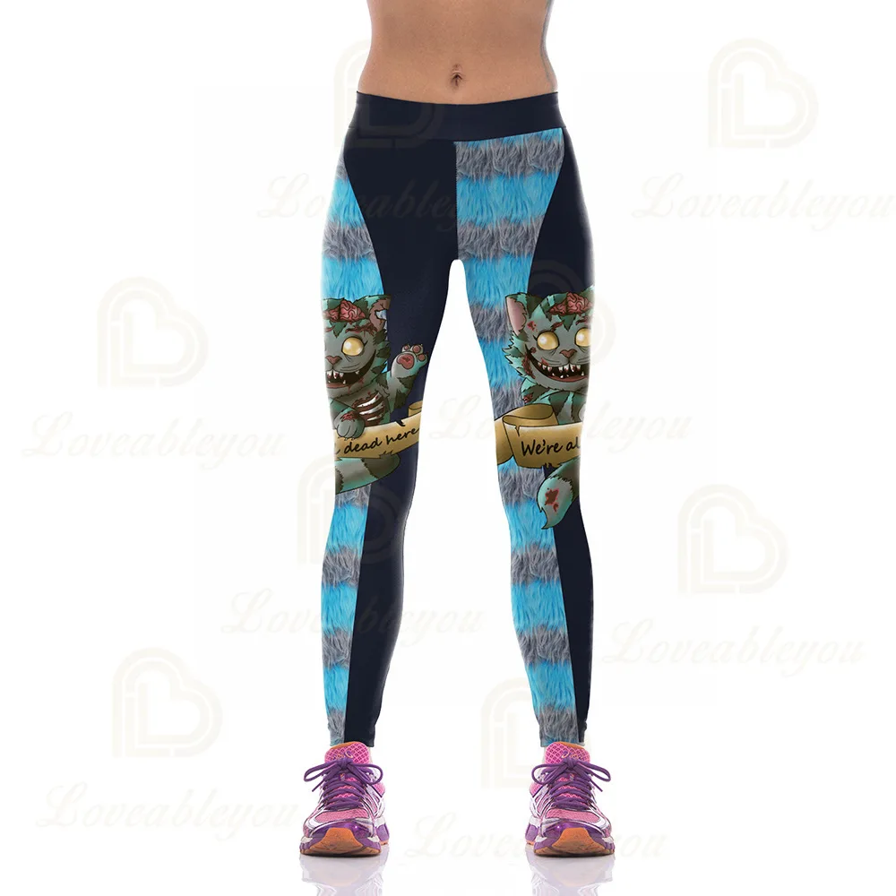 

Women Halloween Skinny Pants Skulls Printing Leggings 2020 New Style Leggings