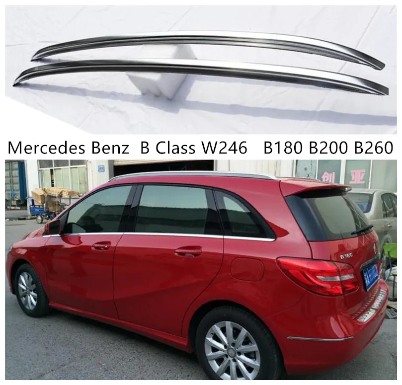 Багажник на крышу для Mercedes Benz B Class W246 2011-2018 рейки из алюминиевого сплава багажник