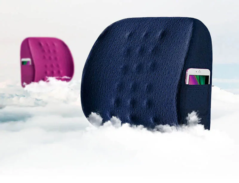 Memory Foam Healthcare поясничная подушка для автомобиля поддержка для талии подушка для путешествий офисные подушки для снятия боли