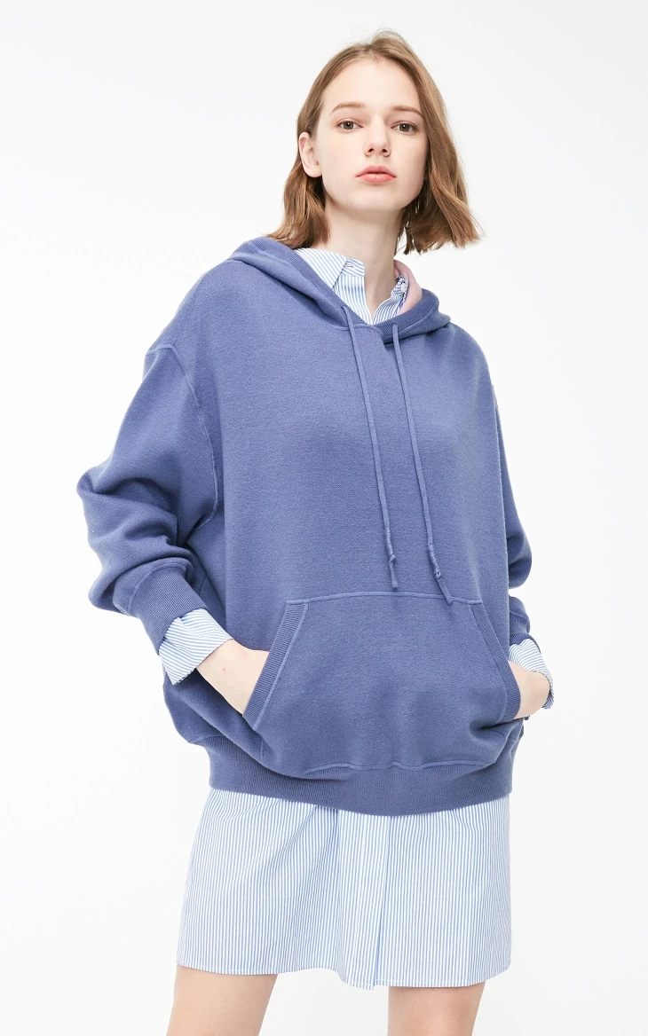 Vero Moda женский свитер свободного кроя с капюшоном с открытыми плечами вязаный Топ | 319113535