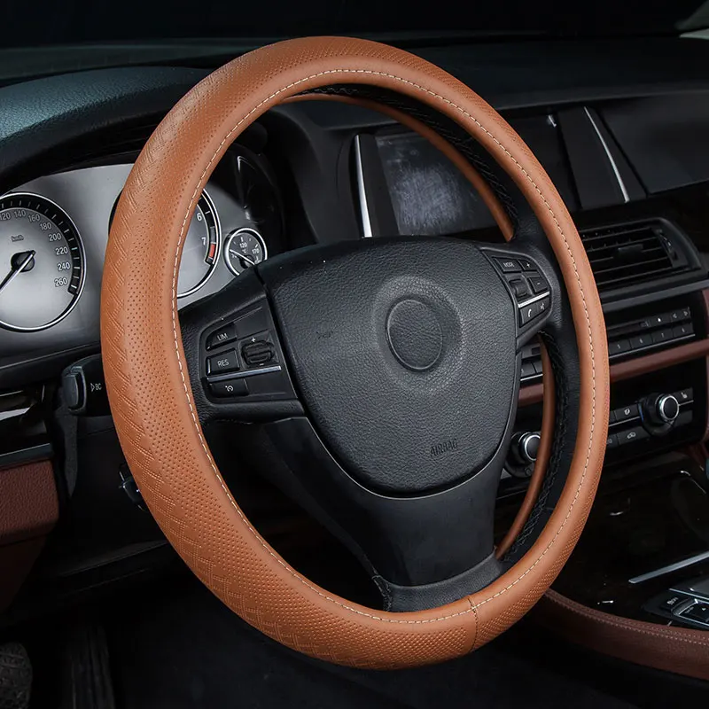Автомобильные рулевые колеса покрытие из натуральной кожи аксессуары для Buick