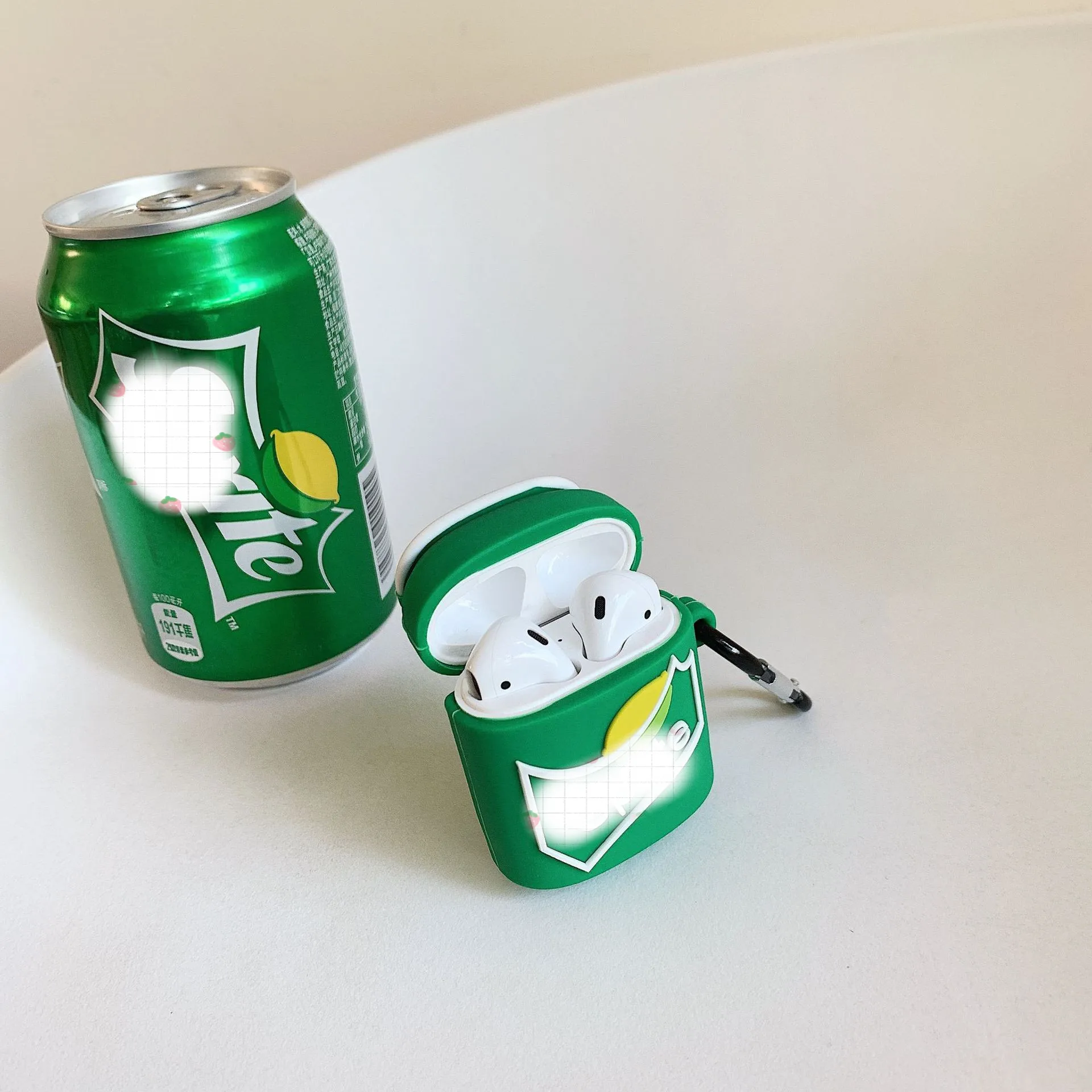 06 Мягкий силиконовый чехол Cola для Airpods, чехол Bluetooth, беспроводной чехол для наушников Apple Airpods с брелком, защитный чехол - Цвет: 06