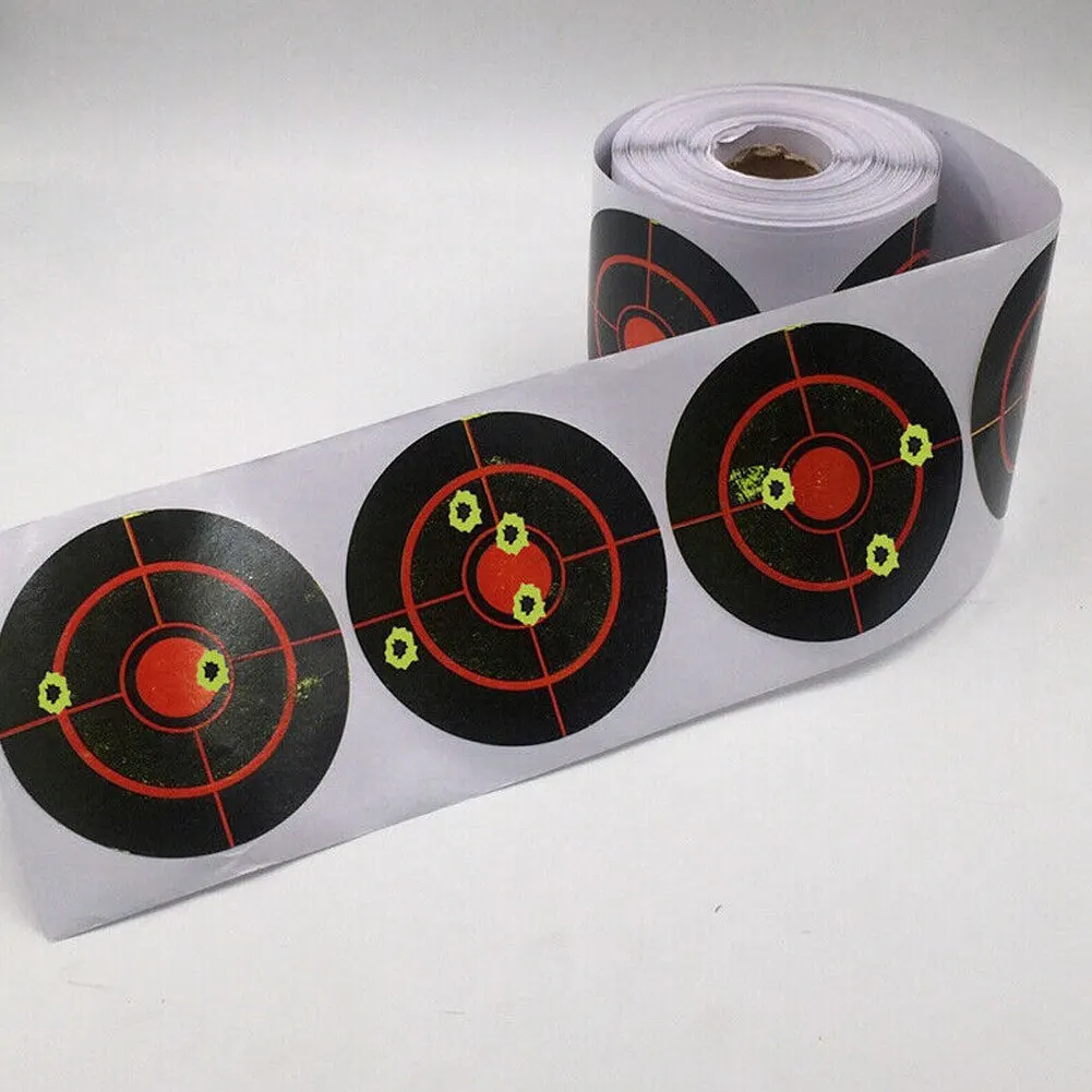 Cibles Autocollantes Réactives 20x20cm - Lot De 50 Pour Tir Et Entraînement