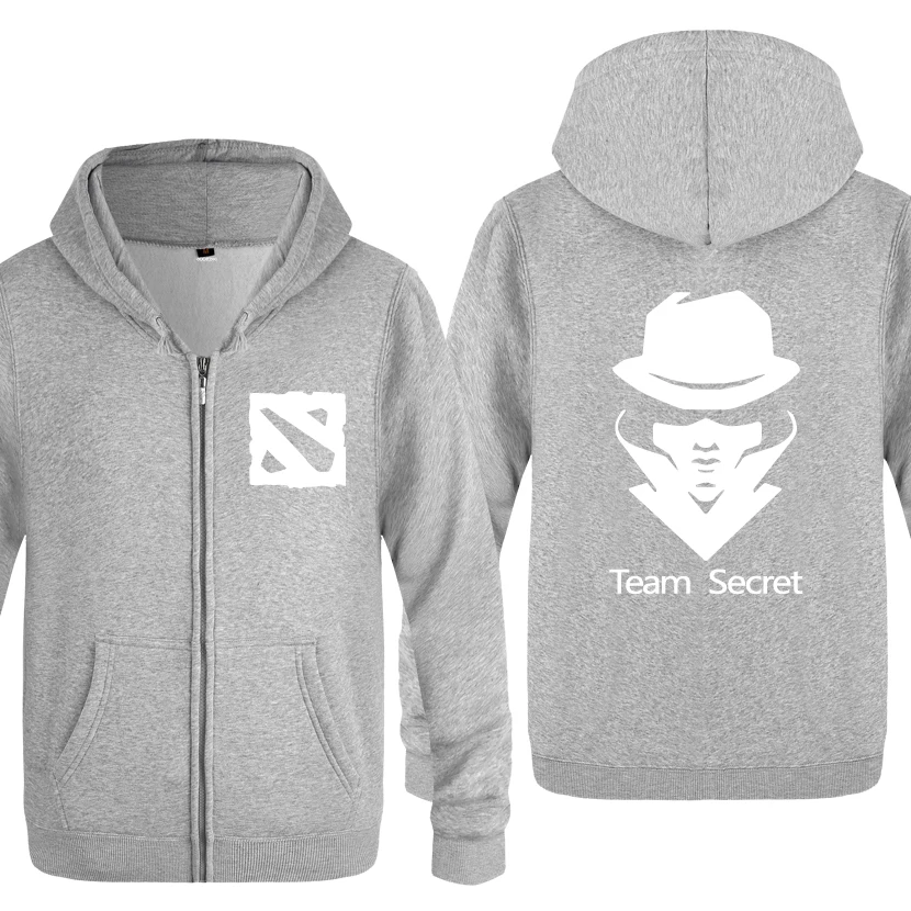 DOTA2 Ti5 Team Secret Game толстовки мужские мужские флисовые толстовки на молнии с капюшоном кардиганы - Цвет: HUIY BAT