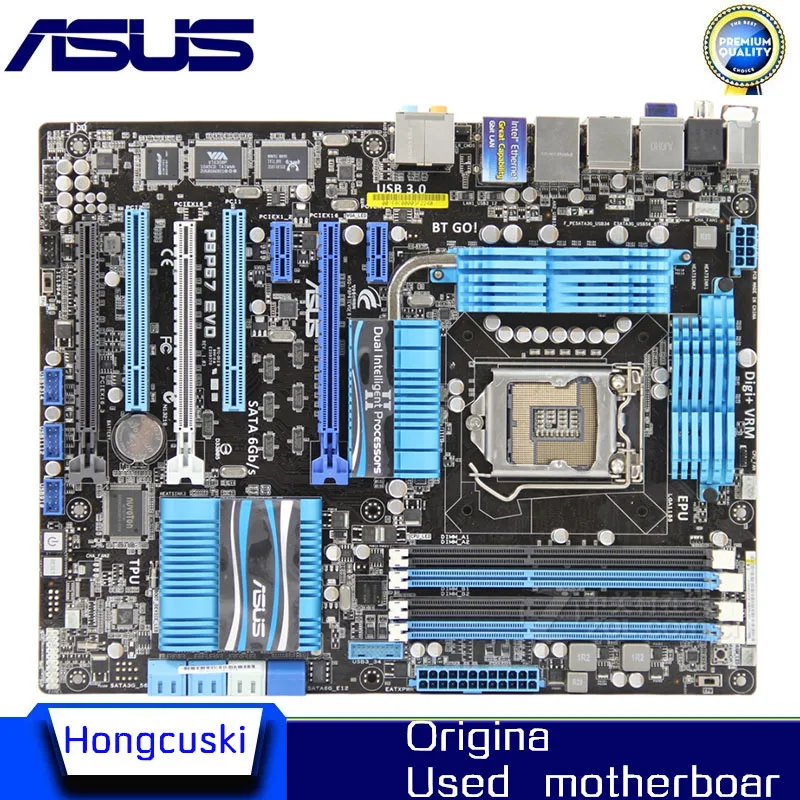 Используется для ASUS P8P67 EVO оригинальная материнская плата DDR3 LGA 1155 платы 32 Гб USB2,0 USB3.0 SATA3.0 настольная материнская плата