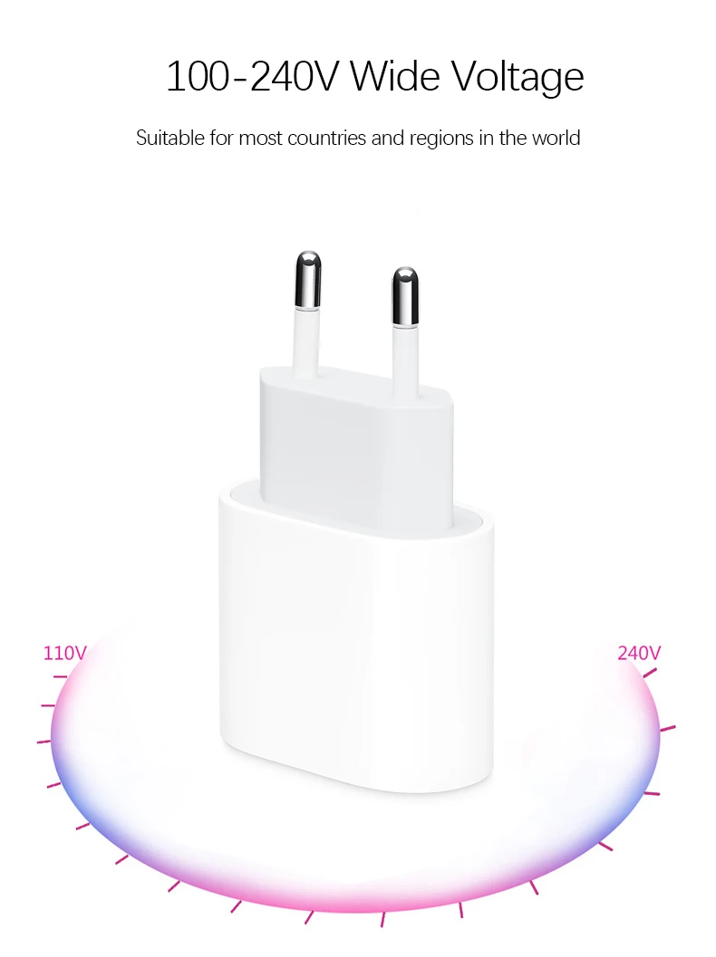 Konsmart USB C PD Быстрая зарядка для iPhone 11 pro Max iPad Pro 9 В 2A Быстрый кабель зарядное устройство мощность 18 Вт Зарядное устройство