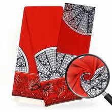 Модальные эластичные атласная шёлковая ткань Африканская мягкая восковая ткань с принтом 2 ярда шифон 4 ярда audel modell ИМИТИРОВАННАЯ ткань Анкара 90866