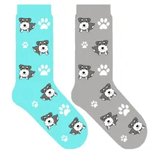Шнауцер собака носки для человека унисекс милые лапы Шнауцер щенок тема подарок для женщин 50 пара/лот