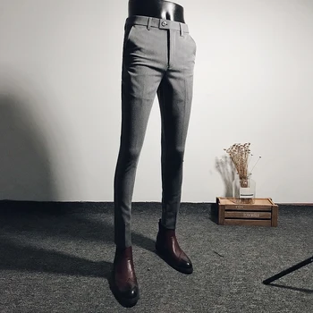 

Pantalones Perfume Masculino Office Trousers For Mens Dress Pants Slim Fit Black Mens Formal Pants Business Classic Pants Mens