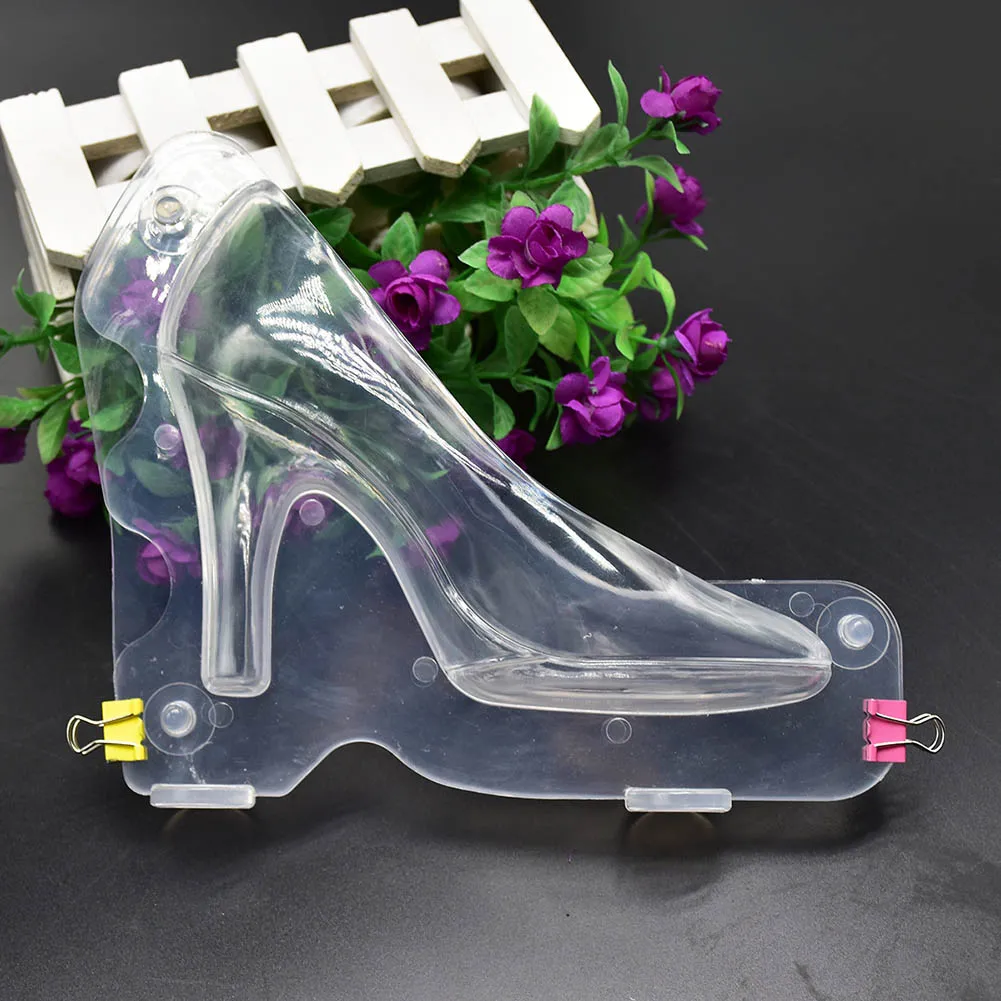 3D пластиковые туфли на высоком каблуке, форма для шоколада сделай сам, ручной работы, для торта, шоколада, для украшения, инструмент J99Store