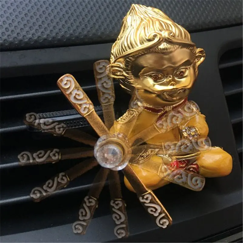 Мини зажим для автомобильного воздуховода от солнца Wukong в форме обезьяны 3 цвета