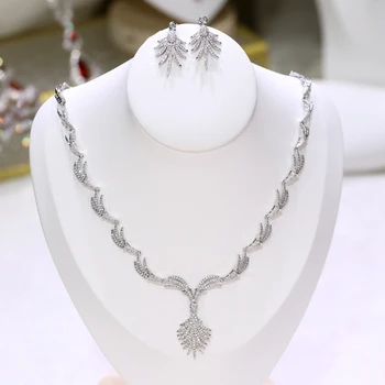 

ASNORA Personalized Paws CZ Zirconia Bridal Wedding Jewelry Set Female Evening Dress X-0021
