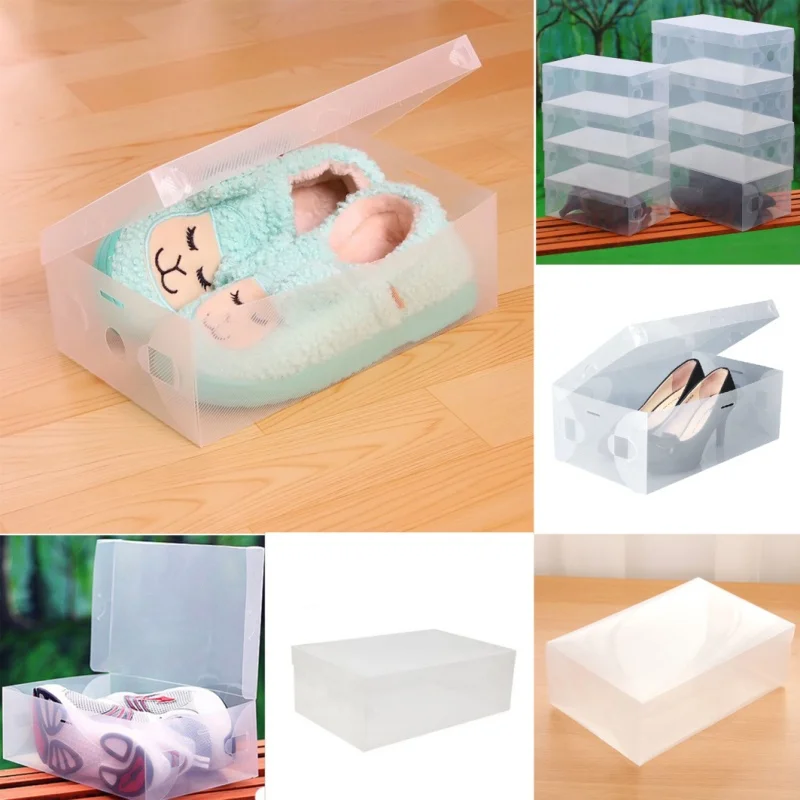 

Shoe Storage Box Shoebox Case Clear Home Household Organizer Decors Decoration