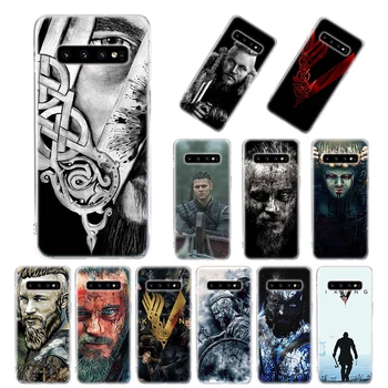 

Silicone Case for Samsung Galaxy S10 S10e S20 Ultra S8 S9 S10 S20 Plus S7 Note 8 9 10 Plus Cover Vikings Series Case Coque