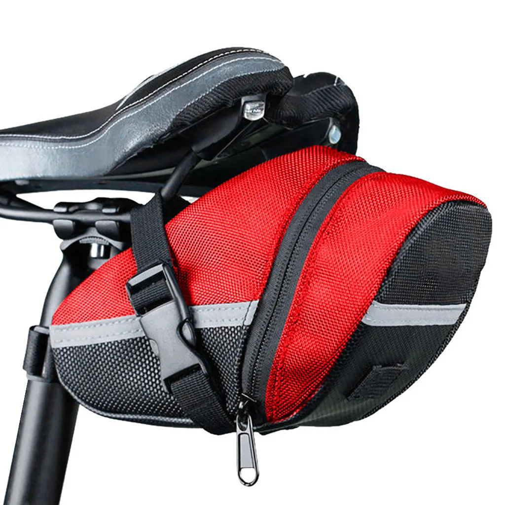 Multiple Color Fashion Nylon Waterproof Bike Seat Rear Pouch Tail Saddle Bag