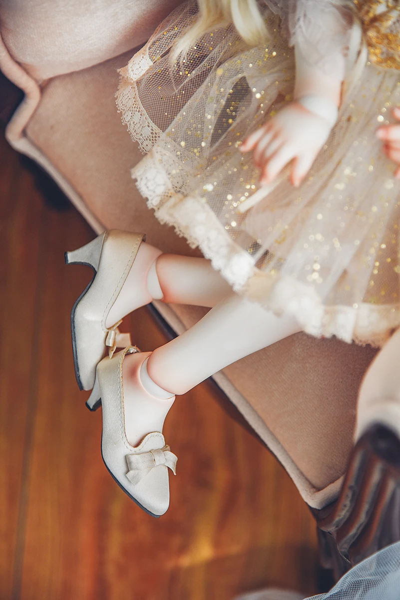1/3 BJD кукольные туфли атласные туфли на высоком каблуке с бантом для 1/3 BJD GR SD16 DD кукольные туфли кукольные аксессуары BJD обувь