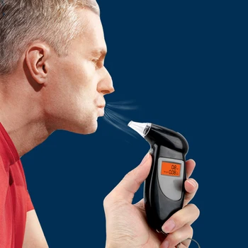

Alcohol Tester Digital Alcohol Detector Breathalyzer Police Alcotester Alcohol Breath Tester Handheld Backlight Display