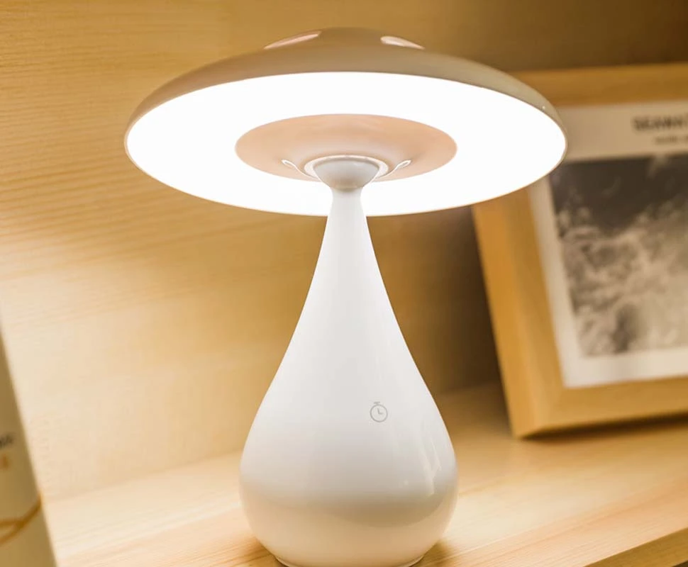 rechargeable mushroom touch table lamp