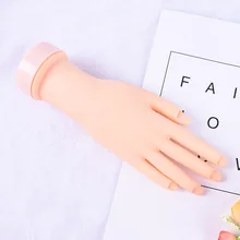 Modèle de pratique de la main de l'art des ongles modèle d'affichage de la formation des ongles mains flexibles Silicone prothétique Salon personnel manucure outils(China)