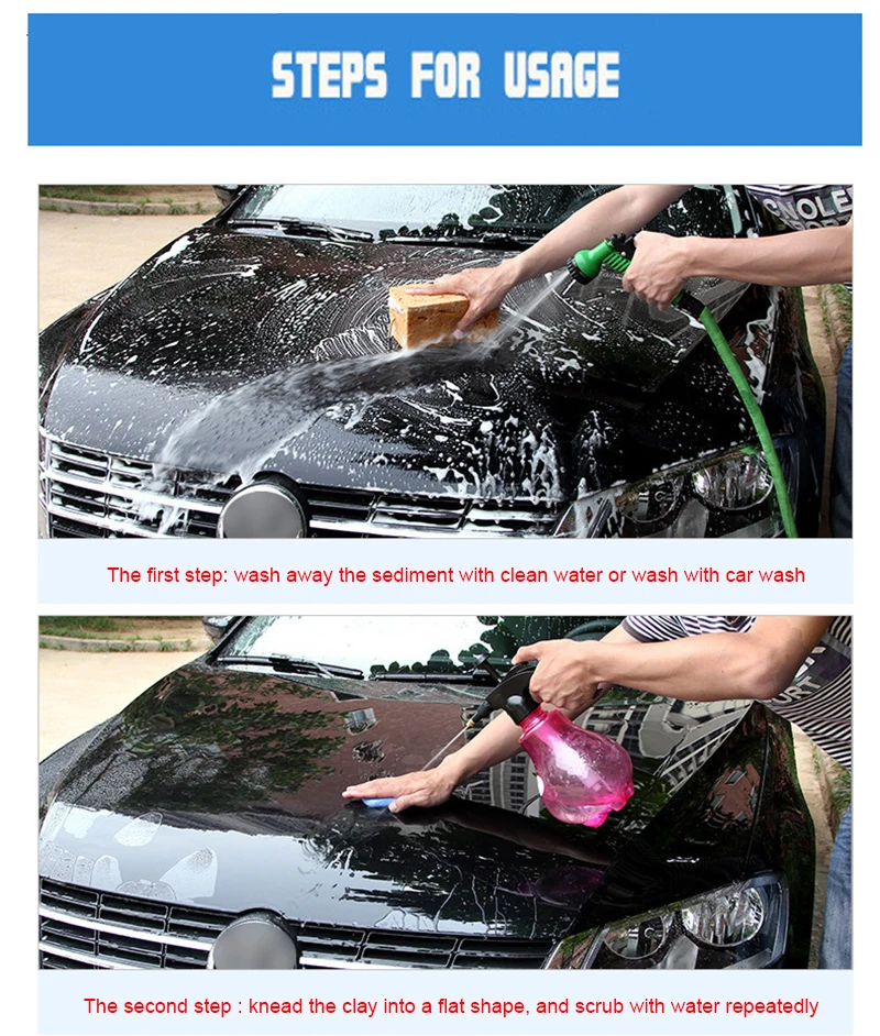 1pc Universal Auto Care Magic Car truck Clean Clay Bar Auto Detailing Cleaner For BMW BENZ AUDI SEAT LADA VW ETC car cleaning tool car cleaning clay bar car detailing cleaner