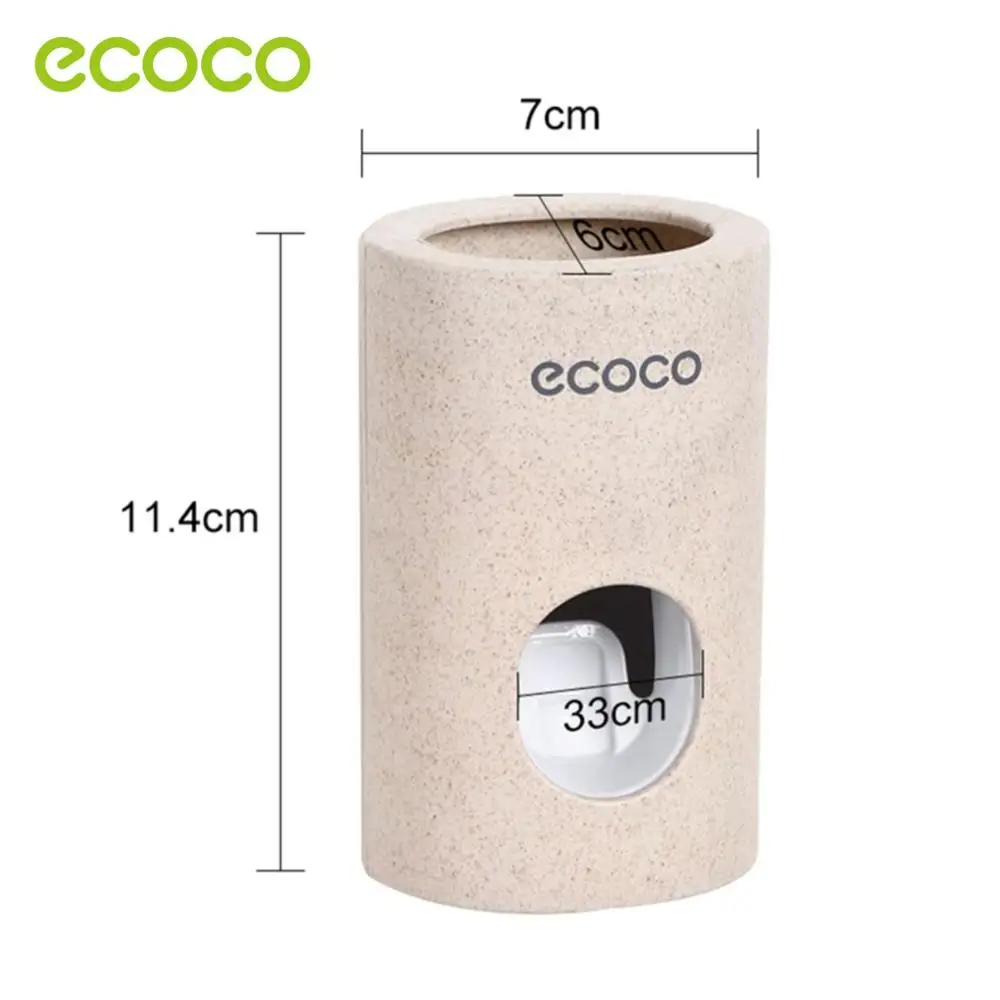ECOCO Automatic Toothpaste Dispenser Non-toxic Wall hanger Mount Dust-Proof Toothpaste Squeezer Wall Mount Bathroom Accessories