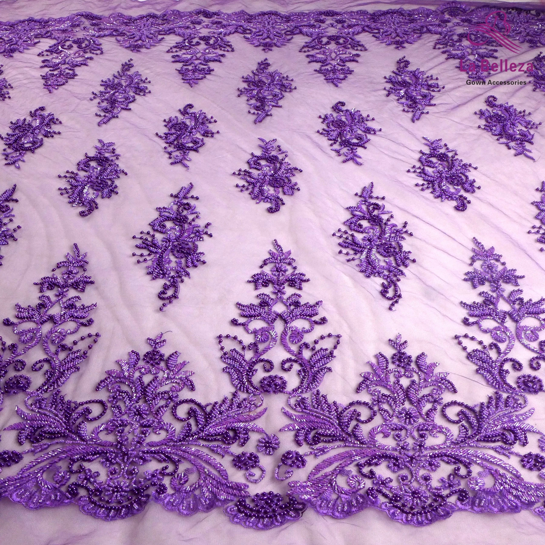 Nieuwe mode ivoor/zwart/paars/gouden geel zware kralen op netting geborduurde trouwjurk/avondjurk kant stof tuin Nieuwe mode ivoor/zwart/paars/gouden geel zware kralen op netting geborduurde trouwjurk/avondjurk kant stof tuin