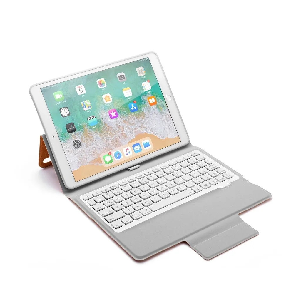 20% Bluetooth клавиатура чехол с карандашом держатель для iPad pro/Air 10,5 дюймов с подсветкой Клавиатура чехол карандаш держатель